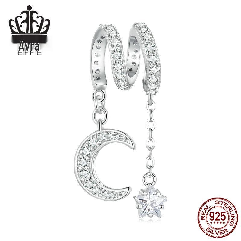 Браслет Avle S925 из стерлингового серебра «Лунный свет» с платиновыми бусинами в виде звезды и луны
Браслет Avle S925 из стерлингового серебра «Лунный свет» с платиновыми бусинами в виде звезды и луны