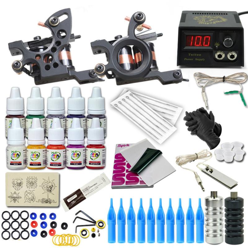 Professional Coil Tattoo Machine Set 2 Machines 10 Colors Pigment Ink LCD Power 20 Needles
Professional Coil Tattoo Machine Set 2 Machines 10 Colors Pigment Ink LCD Power 20 Needles