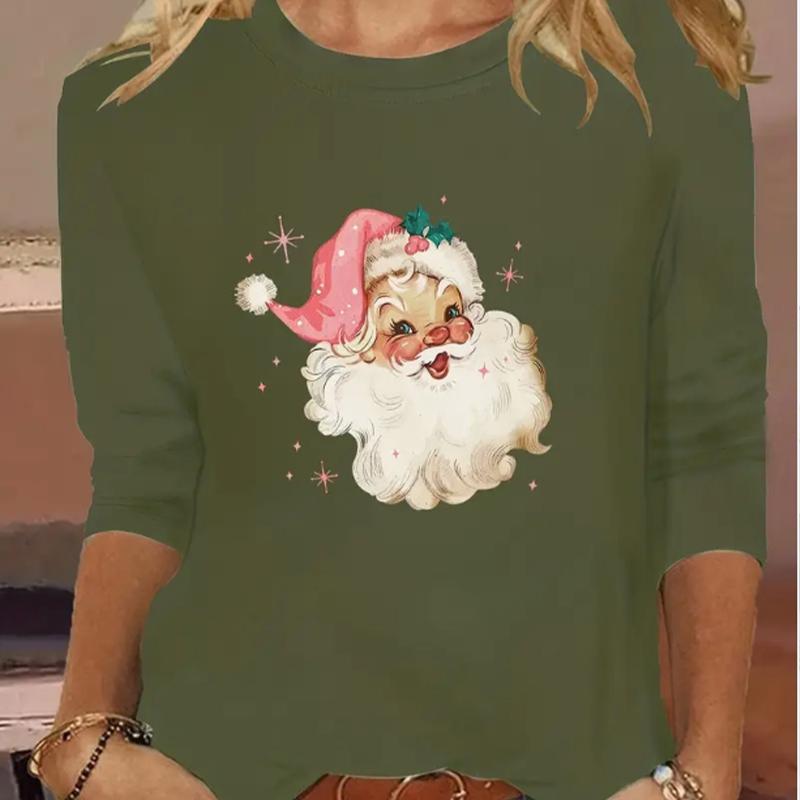 Топы для женщин Юмористический принт Санта-Клауса с круглым вырезом и длинным рукавом Футболка Осенний повседневный тонкий пуловер Женский топ с длинным рукавом 8XL зелёный
Топы для женщин Юмористический принт Санта-Клауса с круглым вырезом и длинным рукавом Футболка Осенний повседневный тонкий пуловер Женский топ с длинным рукавом 8XL зелёный
