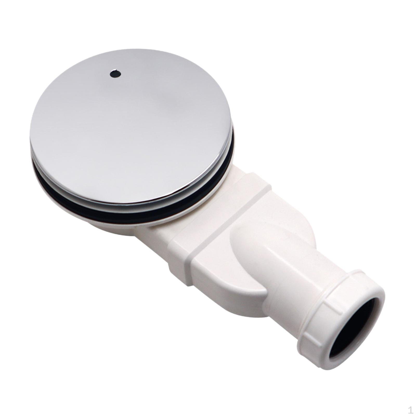 1.5 Inch Shower Drain with 90 Degree Side Outlet White and Argent Lid
1.5 Inch Shower Drain with 90 Degree Side Outlet White and Argent Lid