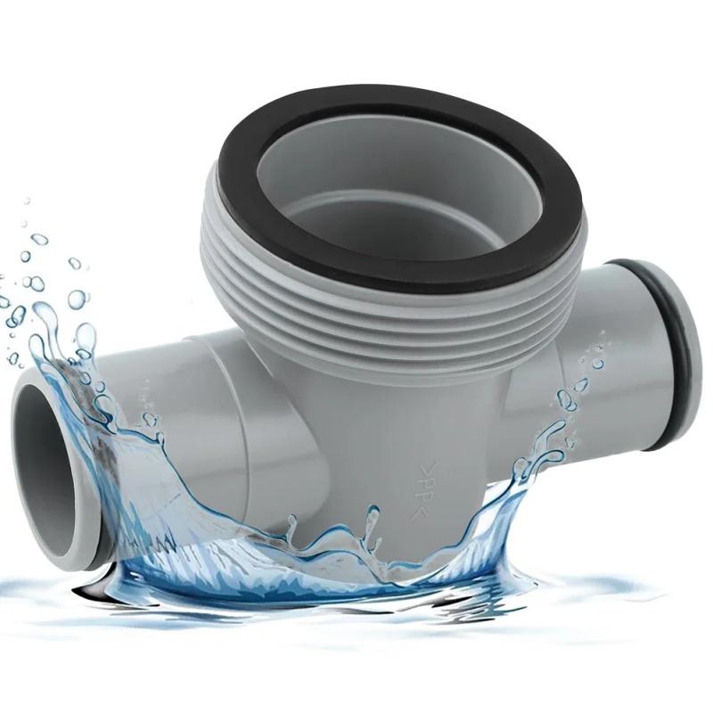 1.5 To 1.25 T-Joint Pool Hose Connector (P61408) - 3-Way Adapter With O-Rings For Intex/Coleman Filter Pumps, Leak-Proof Seal A
1.5 To 1.25 T-Joint Pool Hose Connector (P61408) - 3-Way Adapter With O-Rings For Intex/Coleman Filter Pumps, Leak-Proof Seal A
