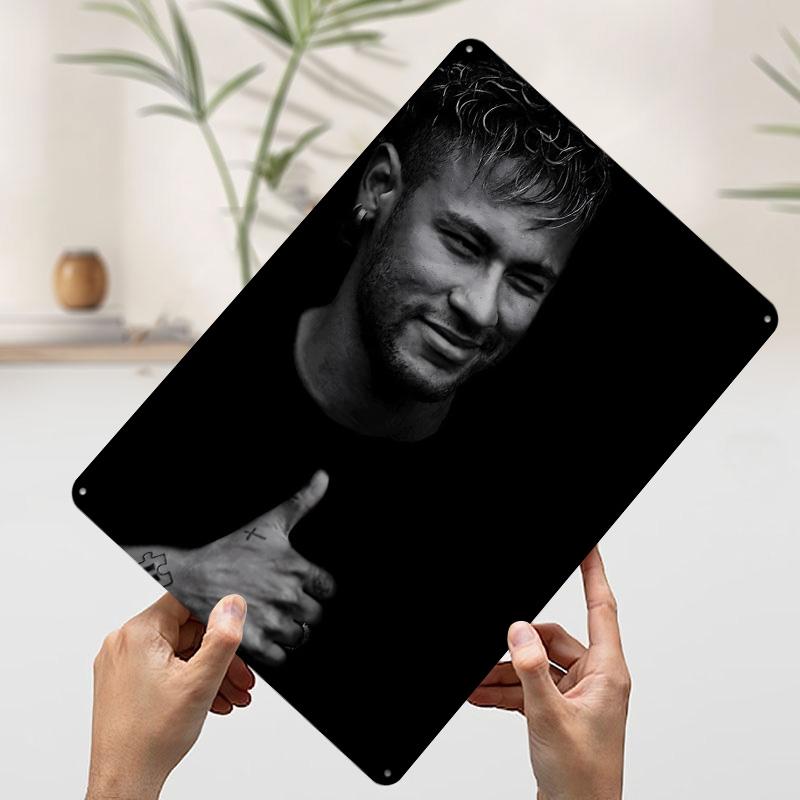 Neymar Black and White Portrait Printed Poster Customized Wall Art Retro Vintage Metal Tin Signs for Home Room Decoration Cozy 7.9x11.8In(20x30cm)
Neymar Black and White Portrait Printed Poster Customized Wall Art Retro Vintage Metal Tin Signs for Home Room Decoration Cozy 7.9x11.8In(20x30cm)
