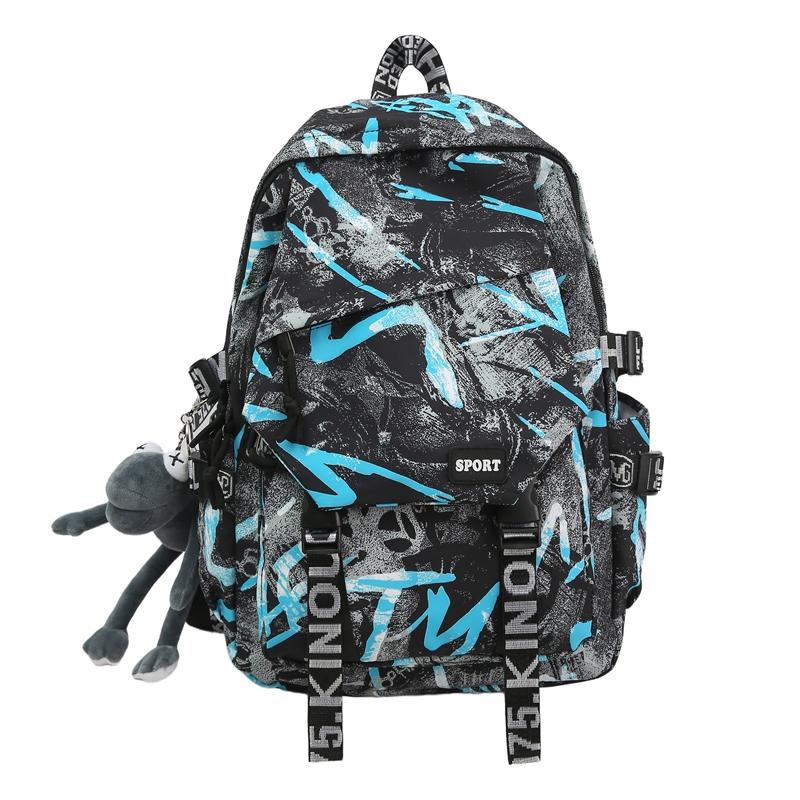 Unisex Graffiti Backpack Color Contrast Schoolbag Lightweight Large Capacity Backpack зелёный
Unisex Graffiti Backpack Color Contrast Schoolbag Lightweight Large Capacity Backpack зелёный