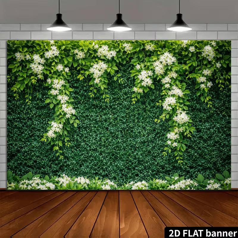 2D Garden Style Greenery Wall Backdrop with Climbing White Jasmine Flowers 47.2x31.5inch/120*80cm
2D Garden Style Greenery Wall Backdrop with Climbing White Jasmine Flowers 47.2x31.5inch/120*80cm