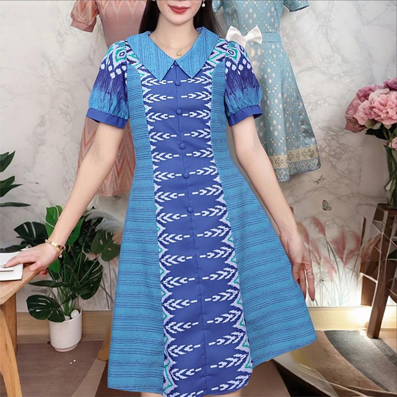 ZANZEA Women Casual Doll Collar Short Sleeve Ethnic Print Dress 5XL
ZANZEA Women Casual Doll Collar Short Sleeve Ethnic Print Dress 5XL