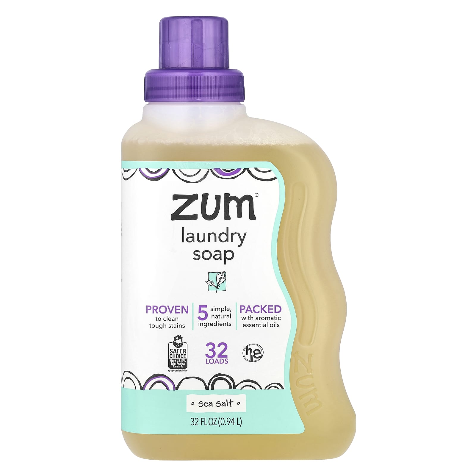 Zoom Clean, Ароматерапевтическое средство для стирки, Морская соль, 32 жидких унции (.94 л)
Zoom Clean, Ароматерапевтическое средство для стирки, Морская соль, 32 жидких унции (.94 л)