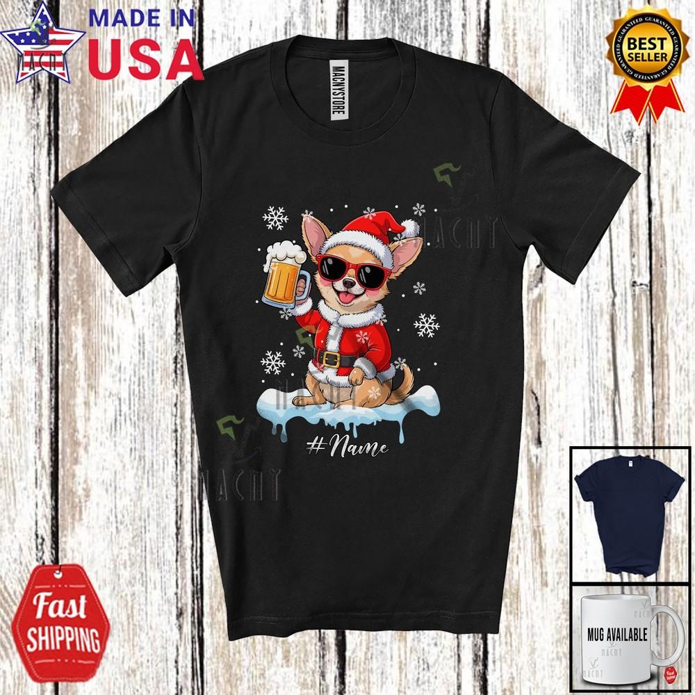 Custom Name Chihuahua Santa Drinking Beer Joyful Christmas Drunker Family Shirt 2XL
Custom Name Chihuahua Santa Drinking Beer Joyful Christmas Drunker Family Shirt 2XL