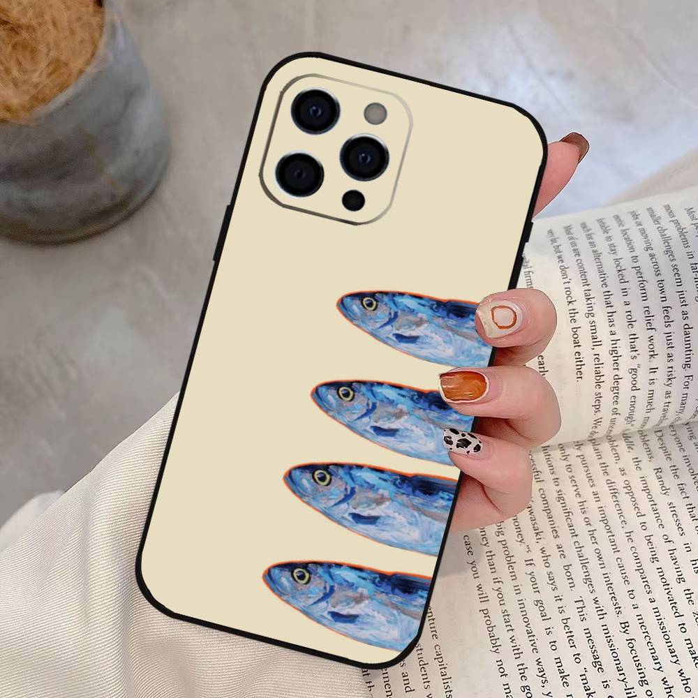 Sardines Fish Art Phone Case For iPhone 17,16,15,14,13,12,11 Plus,Pro Max,XS,Soft Silicone Black Cover iPhone16Se4
Sardines Fish Art Phone Case For iPhone 17,16,15,14,13,12,11 Plus,Pro Max,XS,Soft Silicone Black Cover iPhone16Se4