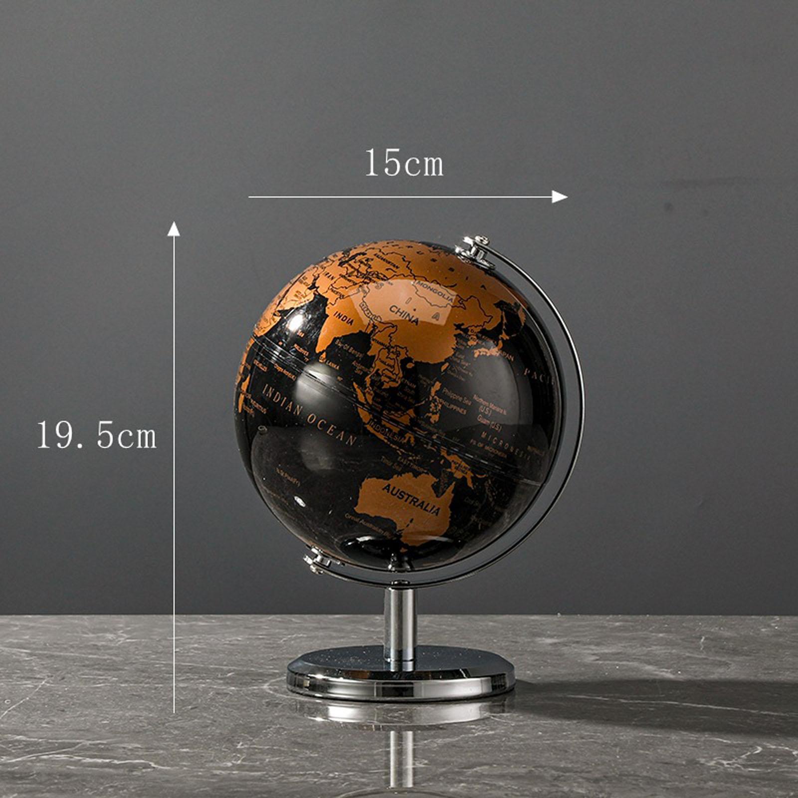 Vintage 14cm Small Globe Home Decor Black Bronze Tabletop Ornament Office Stylish Accent Wine Cabinet Decorative Display One Size
Vintage 14cm Small Globe Home Decor Black Bronze Tabletop Ornament Office Stylish Accent Wine Cabinet Decorative Display One Size