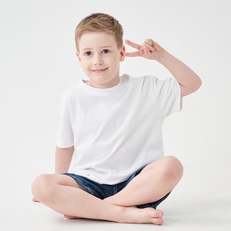 Детская летняя хлопковая футболка с короткими рукавами, белая, базовая футболка для мальчиков и девочек, семейная футболка с короткими рукавами, детский топ 180cm
Детская летняя хлопковая футболка с короткими рукавами, белая, базовая футболка для мальчиков и девочек, семейная футболка с короткими рукавами, детский топ 180cm