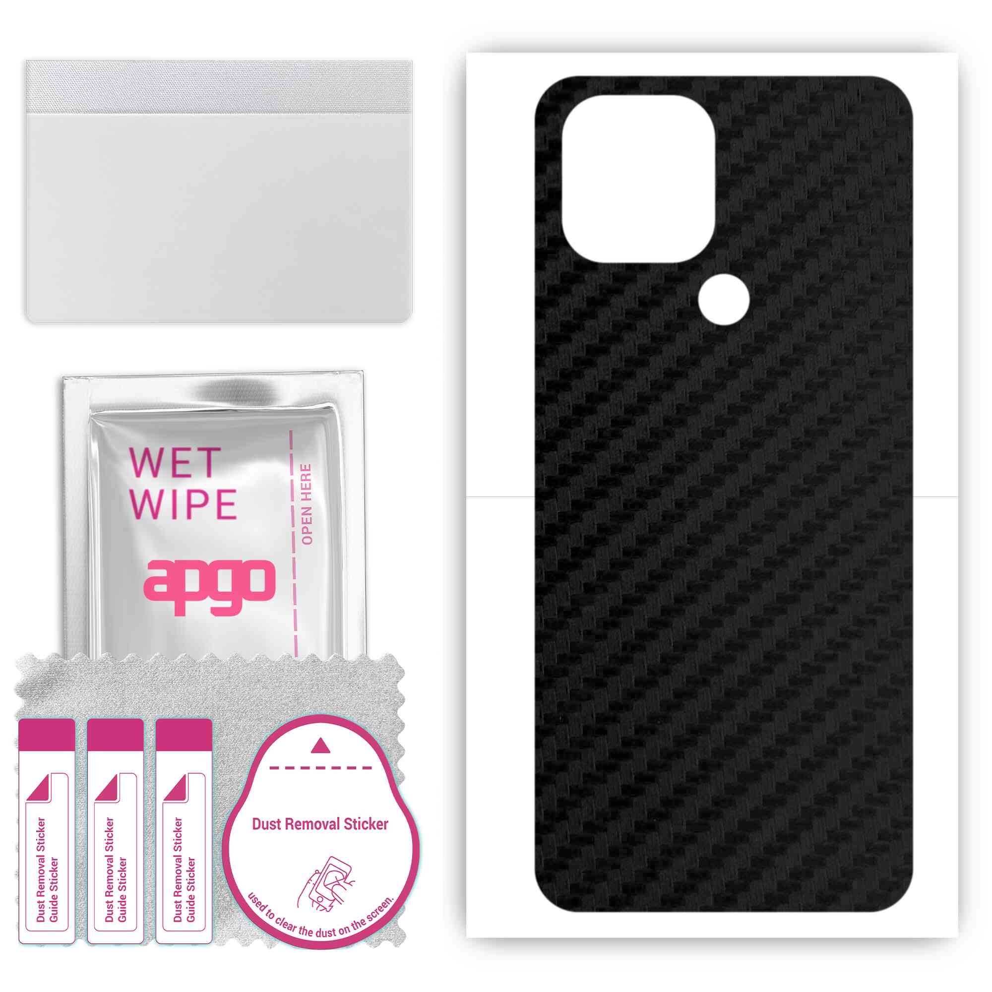apgo Protective Skin Sticker for the back compatible with Xiaomi Redmi A1 Plus, Wrap Film, Foil, Vinyl - Pattern Carbon Black
apgo Protective Skin Sticker for the back compatible with Xiaomi Redmi A1 Plus, Wrap Film, Foil, Vinyl - Pattern Carbon Black
