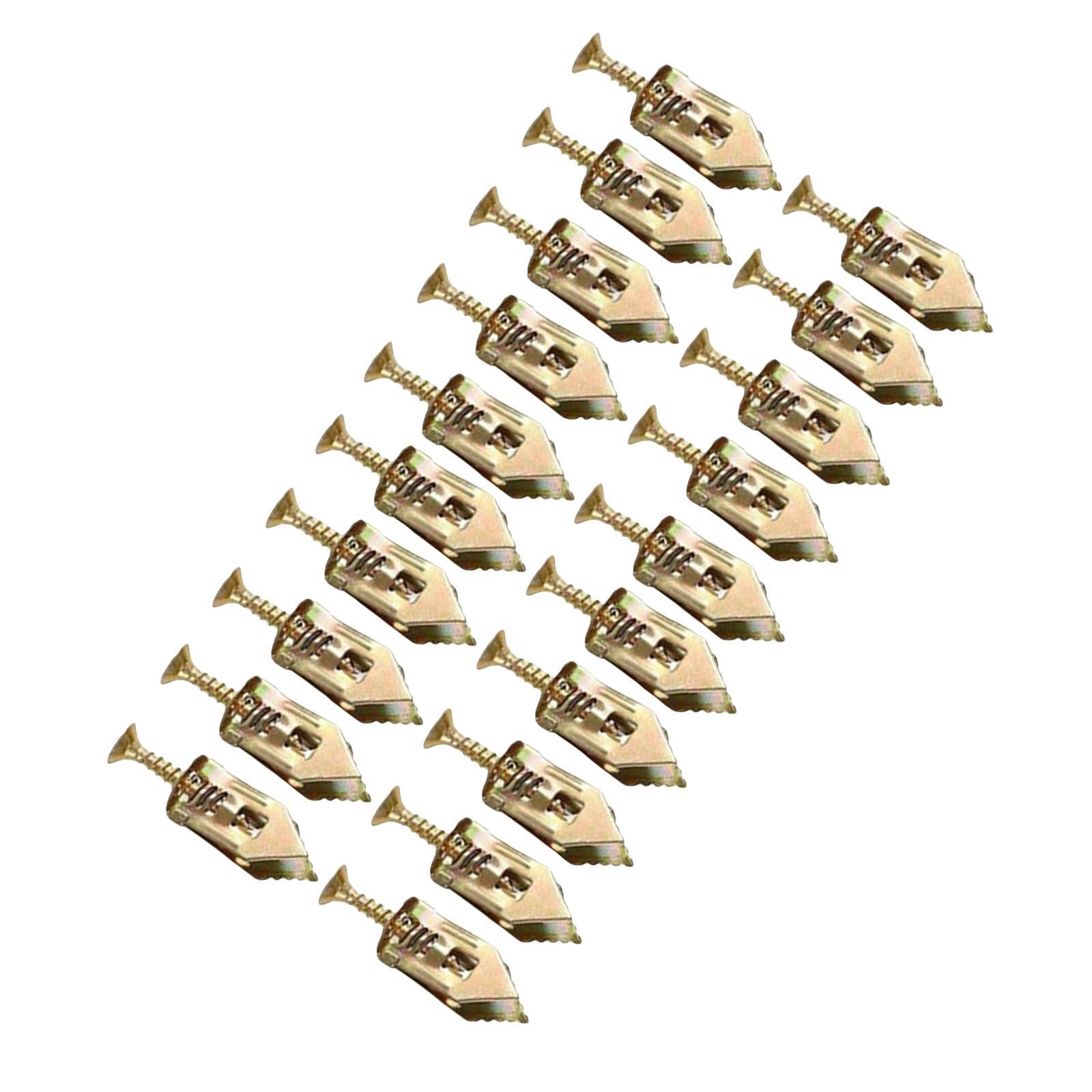 20 шт. самосверлящие анкеры для гипсокартона с винтами для настенных шкафов, подвесных телевизоров