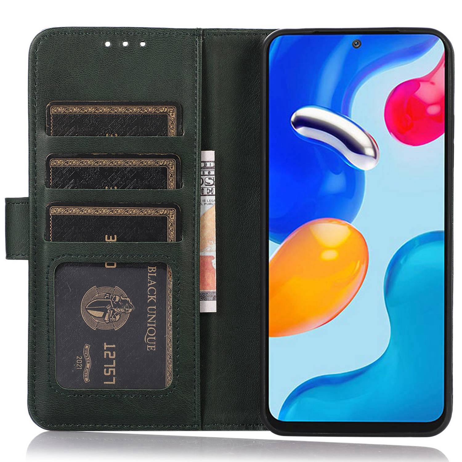 For iPhone 15 Plus Shockproof Wallet Phone Stand Case PU Leather Cowhide Texture Cover Green
For iPhone 15 Plus Shockproof Wallet Phone Stand Case PU Leather Cowhide Texture Cover Green