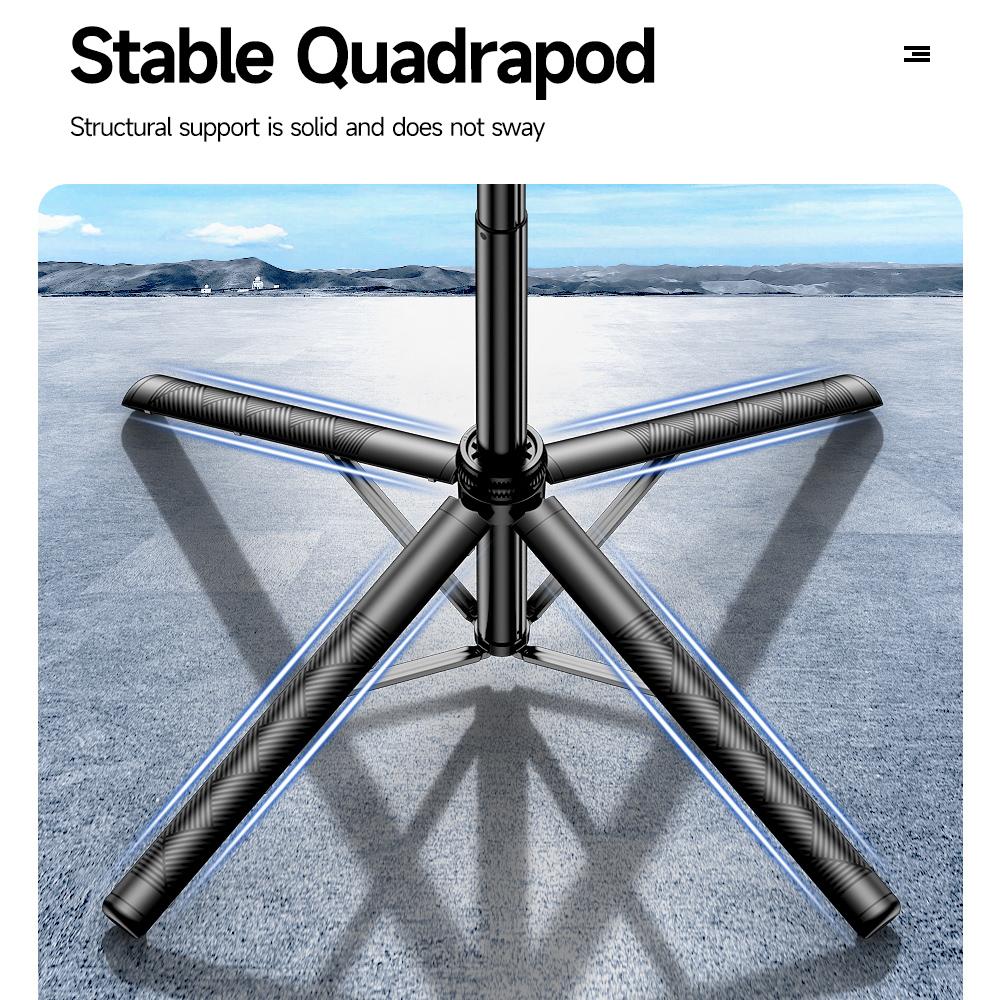 C18 1800mm Extendable Panoramic 4-Leg Tripod Stand Folding Selfie Stick for Streaming and Vlogging Type A
C18 1800mm Extendable Panoramic 4-Leg Tripod Stand Folding Selfie Stick for Streaming and Vlogging Type A