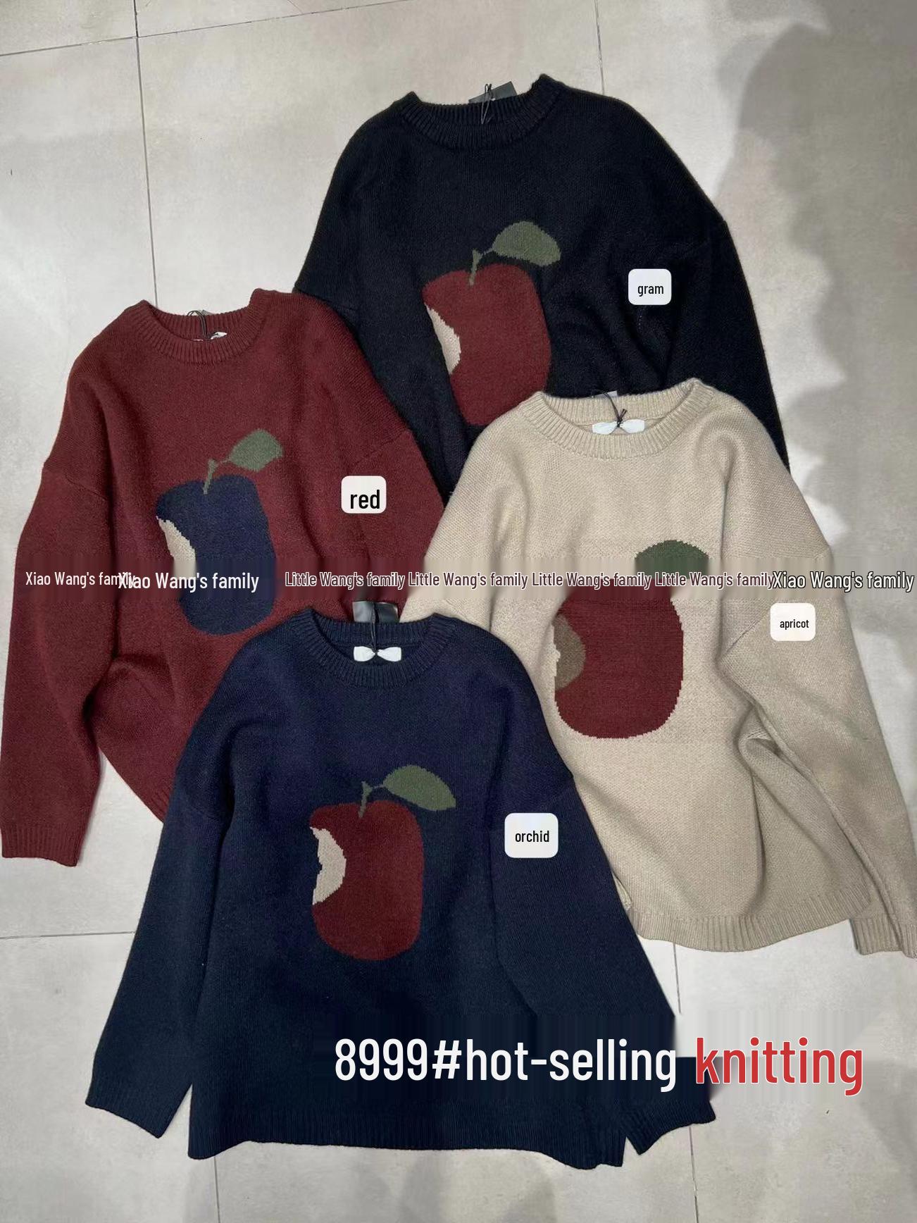 Xiao Wang s 8999 Winter Korean-Style Plus Size Casual Round Neck Thick Pullover Sweater One Size червоний
Xiao Wang s 8999 Winter Korean-Style Plus Size Casual Round Neck Thick Pullover Sweater One Size червоний