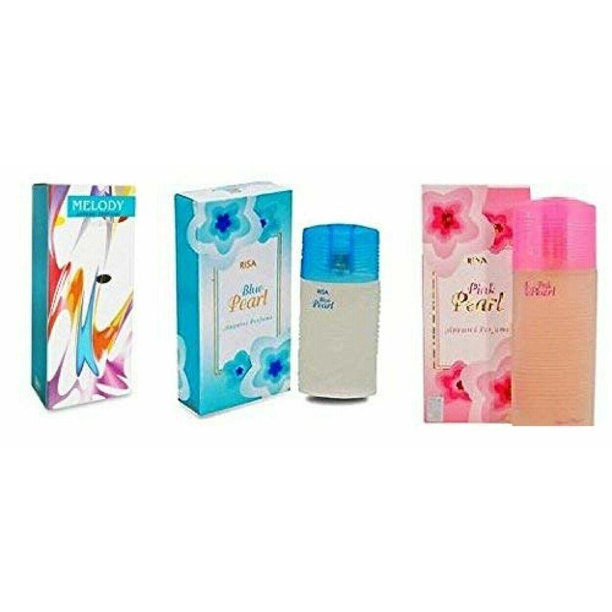Riya Pink Pearl Blue Pearl & Melody Combo Pack Of 3 Perfume & 30ml Each AN386
Riya Pink Pearl Blue Pearl & Melody Combo Pack Of 3 Perfume & 30ml Each AN386