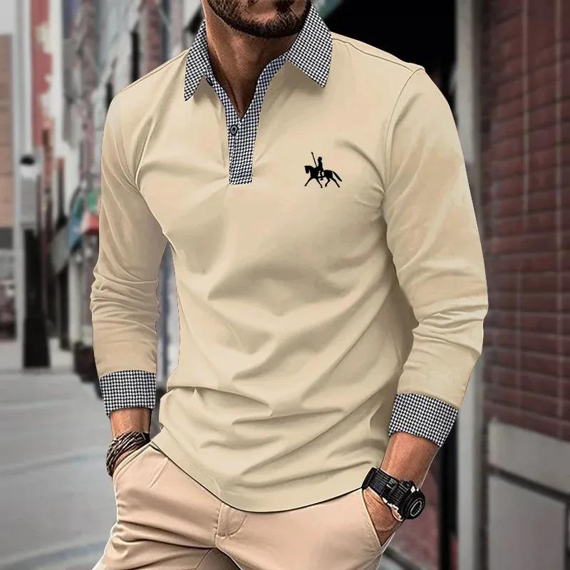 Long-sleeved Men s Polo Shirt Classic Business Office Men s T-shirt Street Casual Fashion Solid Color Top M хакі
Long-sleeved Men s Polo Shirt Classic Business Office Men s T-shirt Street Casual Fashion Solid Color Top M хакі