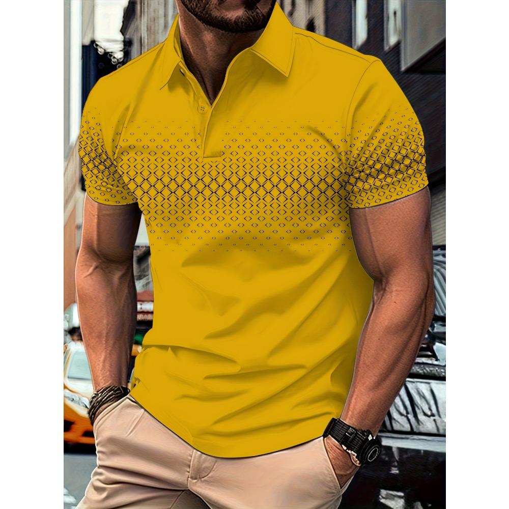 New Men Clothes Summer Short Sleeve 3D Digital Plrint Lapel Golf Polo Shirt Men Casual Tops Polo 3XL жовтий
New Men Clothes Summer Short Sleeve 3D Digital Plrint Lapel Golf Polo Shirt Men Casual Tops Polo 3XL жовтий