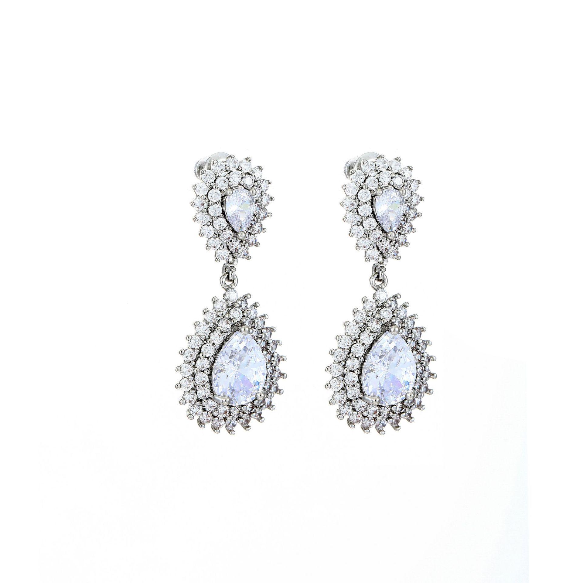 Anqi Full Diamond Water Drop Zircon Earrings - Elegant Exaggerated Christmas Party Jewelry for Women платиновий
Anqi Full Diamond Water Drop Zircon Earrings - Elegant Exaggerated Christmas Party Jewelry for Women платиновий