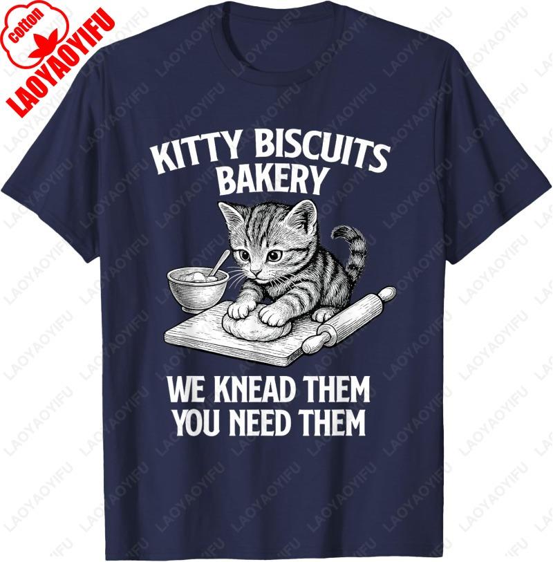 Kitty Biscuits Bakery Cat Lover Owner Unisex Adult Cotton TShirt Vintage Classics Meowy Oneck Printed Man Tops Ropa Hombre 4XL
Kitty Biscuits Bakery Cat Lover Owner Unisex Adult Cotton TShirt Vintage Classics Meowy Oneck Printed Man Tops Ropa Hombre 4XL