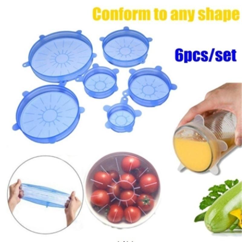 6Pcs/Set Силиконовая растяжка Сохранить горшок Чаша Lid для холодильника микроволновой печи Продовольственной Saver многоразовые
6Pcs/Set Силиконовая растяжка Сохранить горшок Чаша Lid для холодильника микроволновой печи Продовольственной Saver многоразовые