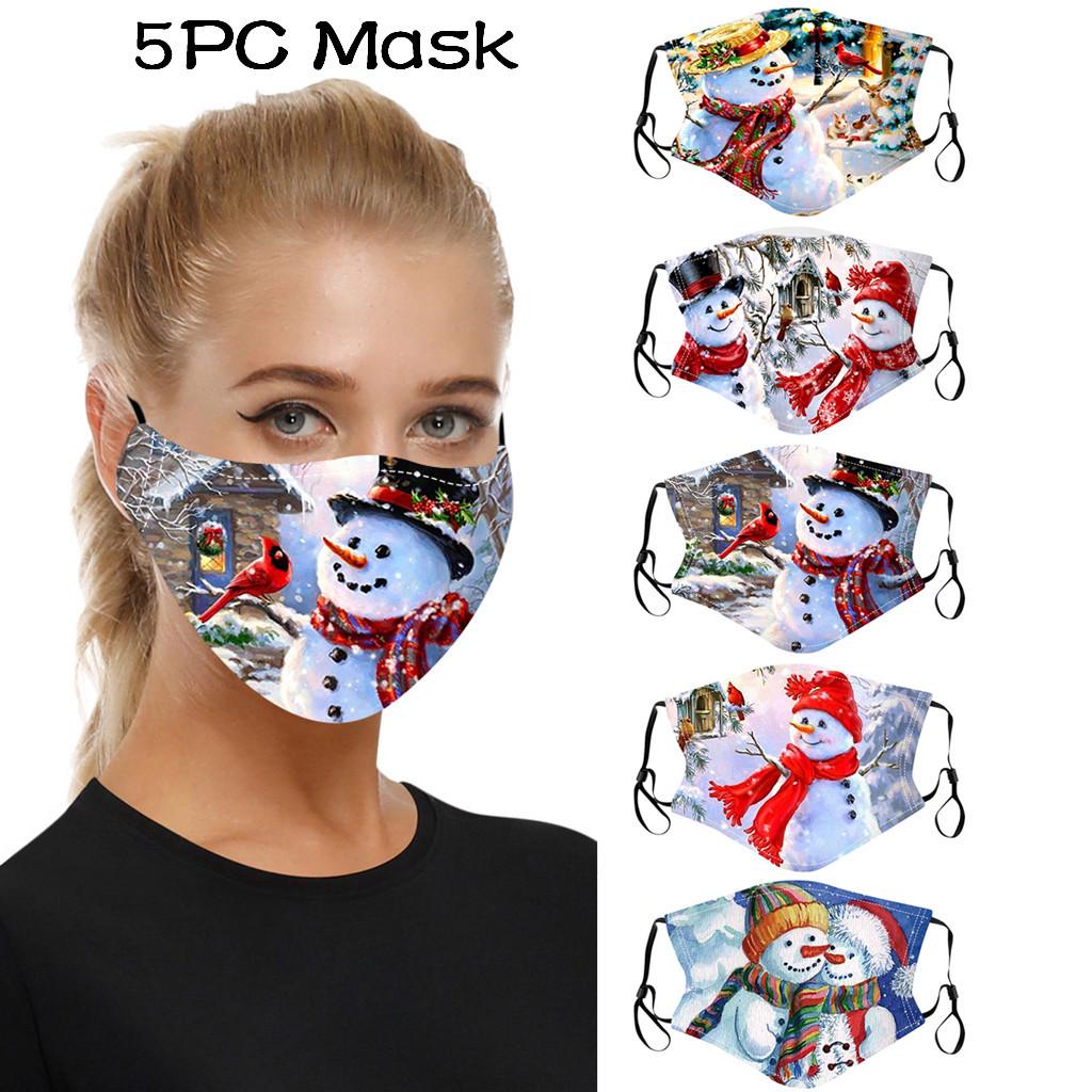 5 шт. Рождественский принт для защитной маски для лица, моющаяся маска с ушной петлей
5 шт. Рождественский принт для защитной маски для лица, моющаяся маска с ушной петлей