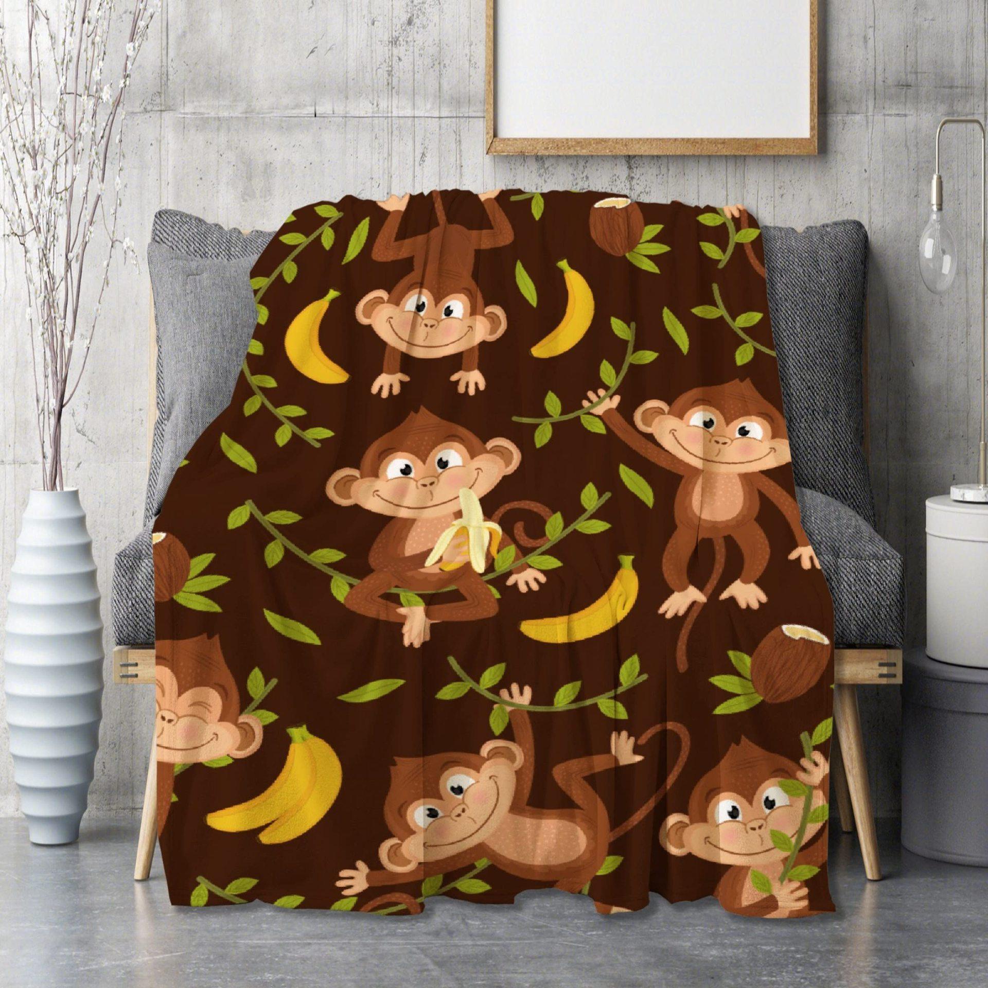 Cute cartoon monkey Printed Blanket for Sofa Bed Travel Camping Living Room Office Conditioning Blanket for All Seasons Gifts 75x90cm
Cute cartoon monkey Printed Blanket for Sofa Bed Travel Camping Living Room Office Conditioning Blanket for All Seasons Gifts 75x90cm