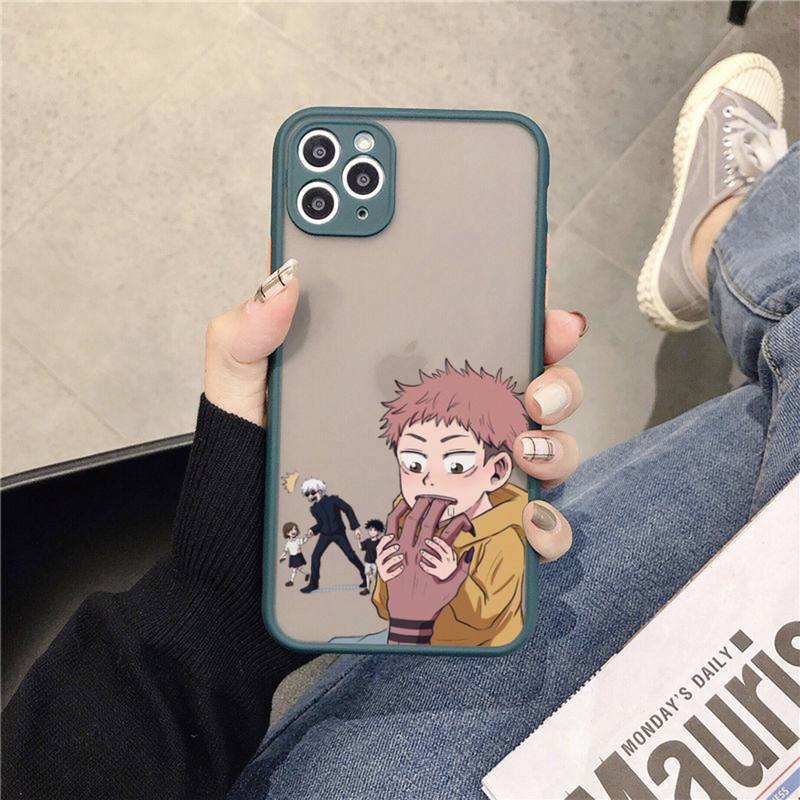 Чехол для телефона с изображением аниме Kawayi Jujutsu Kaisen для iPhone X XR XS 7 8 Plus 11 12 13 pro MAX 13mini, полупрозрачный матовый чехол 14 Pro Max
Чехол для телефона с изображением аниме Kawayi Jujutsu Kaisen для iPhone X XR XS 7 8 Plus 11 12 13 pro MAX 13mini, полупрозрачный матовый чехол 14 Pro Max