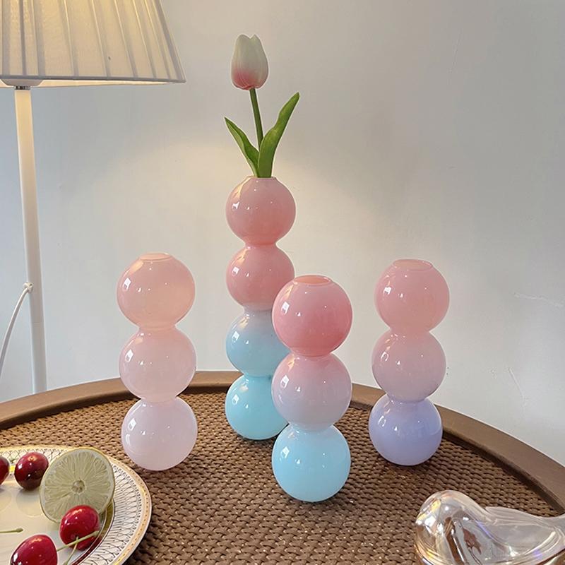 Nordic Glass Bubble Vases Hydroponic Flower Vase Creative Spherical Flower Vases Stained Bubble Glass Vase Home Office Decor
Nordic Glass Bubble Vases Hydroponic Flower Vase Creative Spherical Flower Vases Stained Bubble Glass Vase Home Office Decor