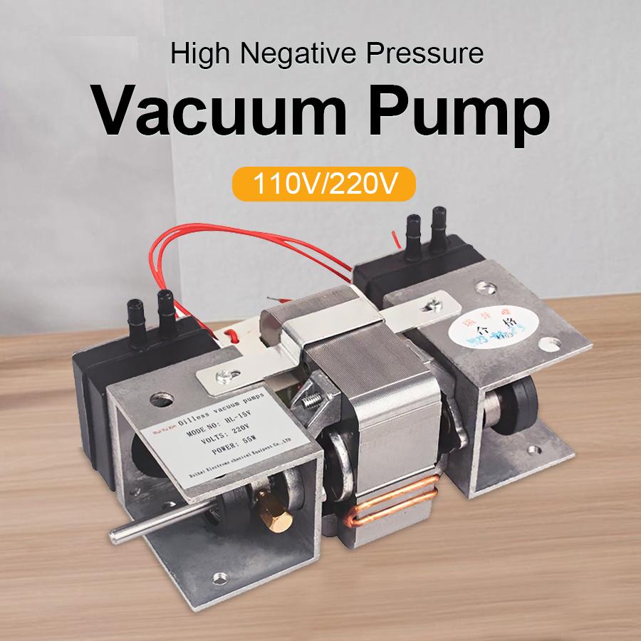 Oil-free Vacuum Pump Small 220V Micro Air Pump Double Head Piston Pump Mute 110V Vacuum Pump 110V
Oil-free Vacuum Pump Small 220V Micro Air Pump Double Head Piston Pump Mute 110V Vacuum Pump 110V