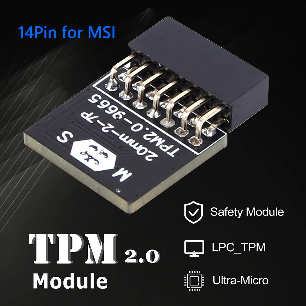 Модуль безпеки шифрування TPM 2.0-9665 Крок LPC 14Pin/20Pin TPM GA 20-1 GC-TPM2.0 Карта для материнської плати ASUS Gigabyte для WIN11
Модуль безпеки шифрування TPM 2.0-9665 Крок LPC 14Pin/20Pin TPM GA 20-1 GC-TPM2.0 Карта для материнської плати ASUS Gigabyte для WIN11