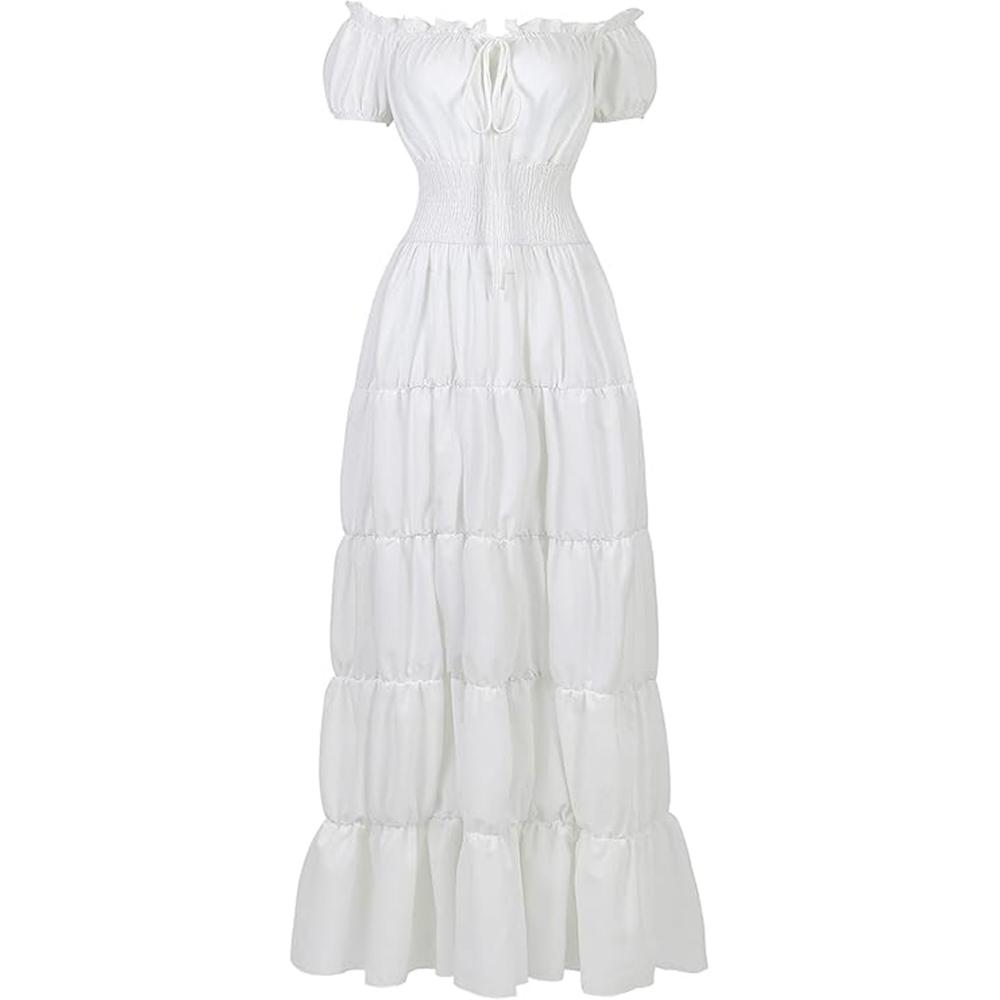 Костюм эпохи Возрождения Женский Средневековое платье-камиза Крестьянские топы Ирландское нижнее платье L белый
Костюм эпохи Возрождения Женский Средневековое платье-камиза Крестьянские топы Ирландское нижнее платье L белый