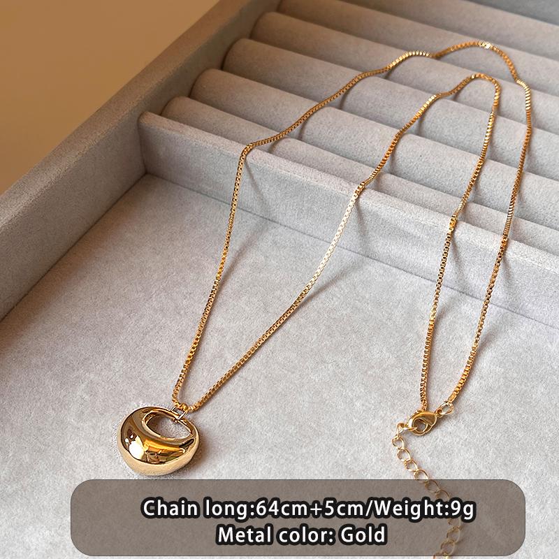 Golden Color Chain Circle Pendant Autumn/Winter Long Sweater Chain for Women’s Non Fading Necklace Trendy Jewelry Accessories
Golden Color Chain Circle Pendant Autumn/Winter Long Sweater Chain for Women’s Non Fading Necklace Trendy Jewelry Accessories
