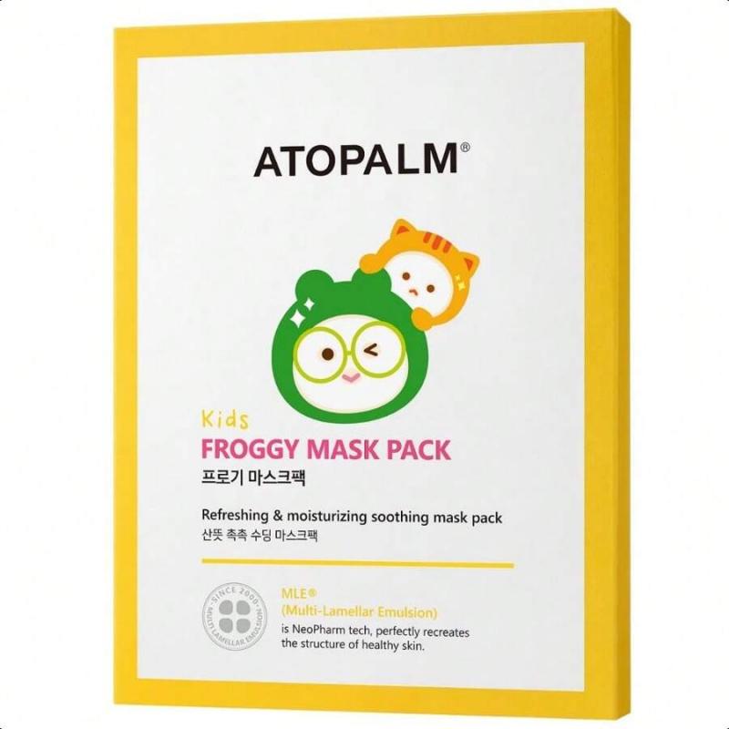 Atopalm KIDS FROGGY MASK PACK 1 BOX (5 Sheets), Revitalizing Moisturizing MLE Mask Pack, Korea
Atopalm KIDS FROGGY MASK PACK 1 BOX (5 Sheets), Revitalizing Moisturizing MLE Mask Pack, Korea