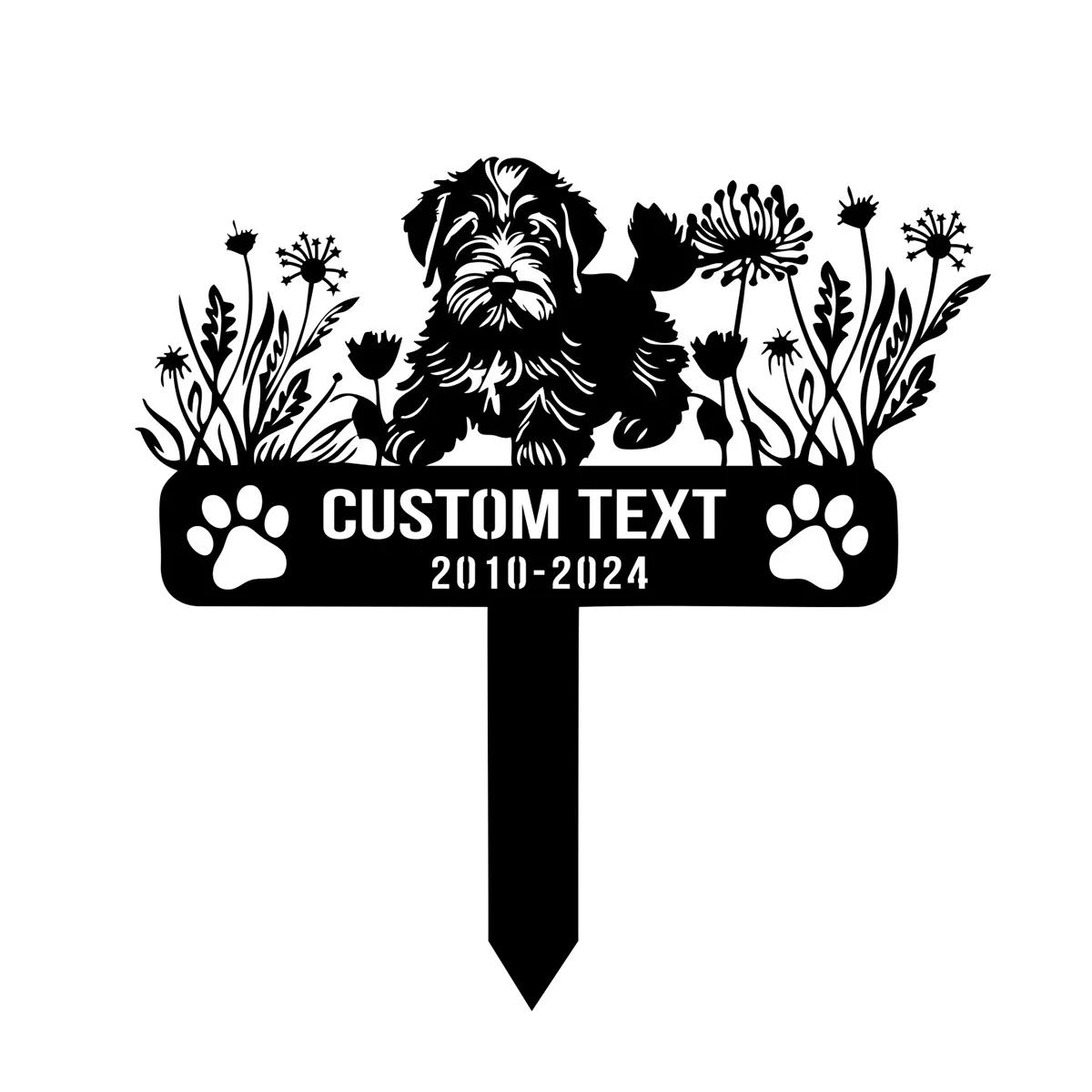 Pet Memorial Garden Stake, Black Russian Terrier Metal Sign, Custom Dog Grave Marker, Outdoor Animal Decoration
Pet Memorial Garden Stake, Black Russian Terrier Metal Sign, Custom Dog Grave Marker, Outdoor Animal Decoration