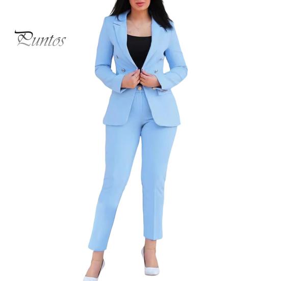 2 шт./комплект женский деловой пиджак брюки комплект отложной воротник двубортный пиджак с длинными рукавами облегающий однотонные брюки повседневная одежда для поездок на работу M
2 шт./комплект женский деловой пиджак брюки комплект отложной воротник двубортный пиджак с длинными рукавами облегающий однотонные брюки повседневная одежда для поездок на работу M
