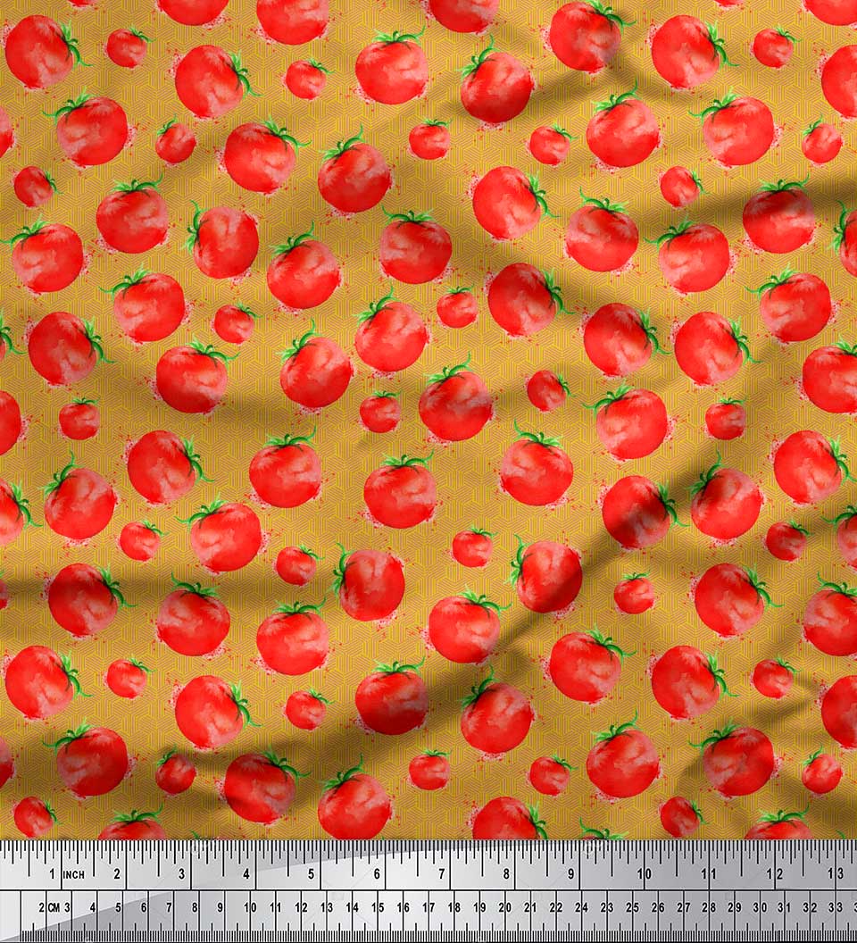 Тканина Soimoi Green Poly Crepe Fabric Tomato Vege Print Тканина на метри 42 дюйма 58 Inch Wide - Cotton Poplin жовтий
Тканина Soimoi Green Poly Crepe Fabric Tomato Vege Print Тканина на метри 42 дюйма 58 Inch Wide - Cotton Poplin жовтий