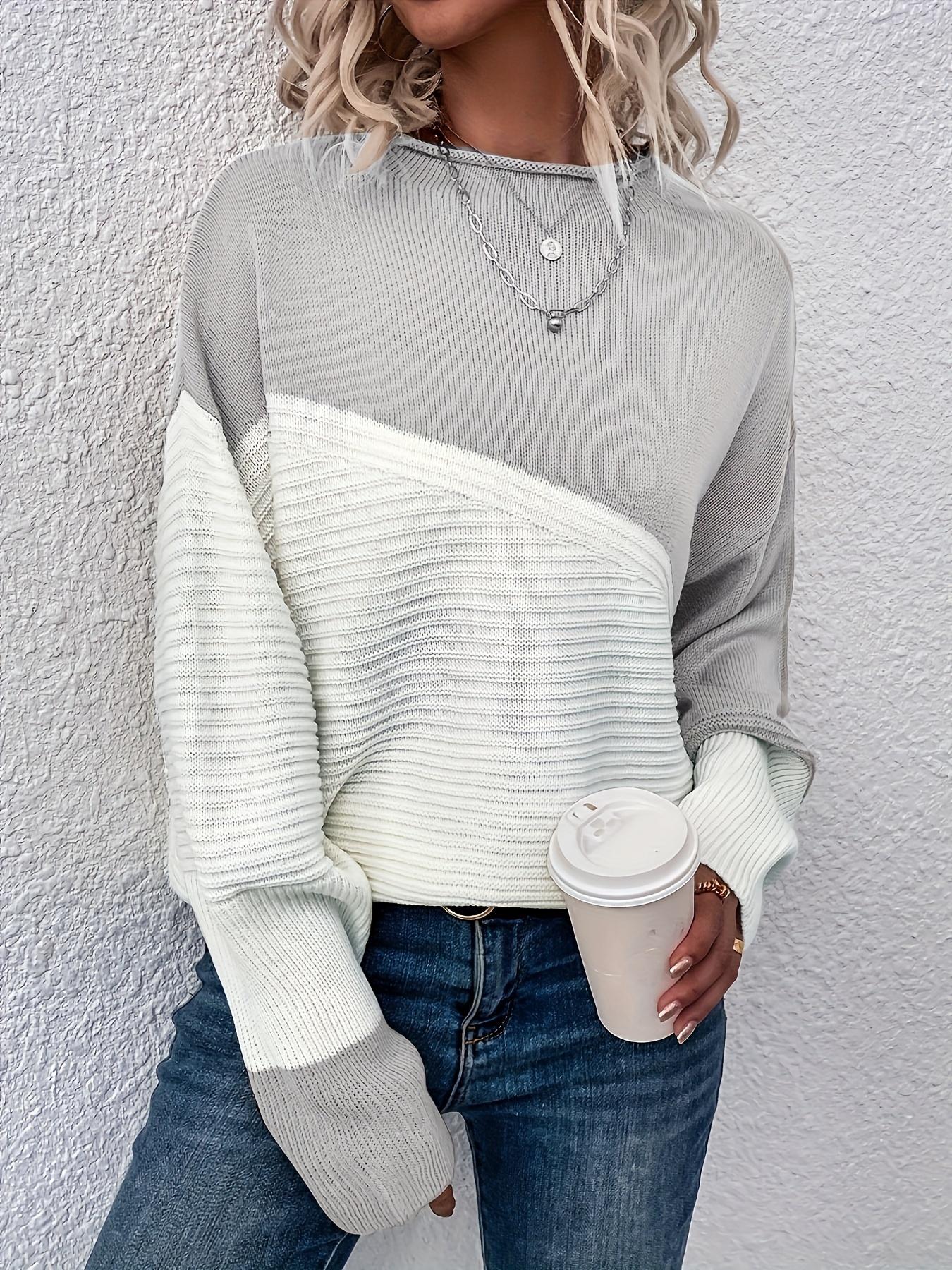 Rose Beauty A Plus Size Color Block Pullover Sweater, Элегантный круглый вырез, длинный рукав, вязаный свитер для осени и зимы, женская одежда больших размеров
Rose Beauty A Plus Size Color Block Pullover Sweater, Элегантный круглый вырез, длинный рукав, вязаный свитер для осени и зимы, женская одежда больших размеров