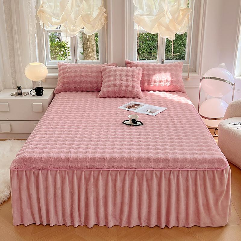 Plush Winter Rabbit Velvet Bed Skirt Bedroom Decoration with Warm Home Textile Anti Static Warms Beds Cover No Pillowcase 48x74 pillowcase 2pc
Plush Winter Rabbit Velvet Bed Skirt Bedroom Decoration with Warm Home Textile Anti Static Warms Beds Cover No Pillowcase 48x74 pillowcase 2pc