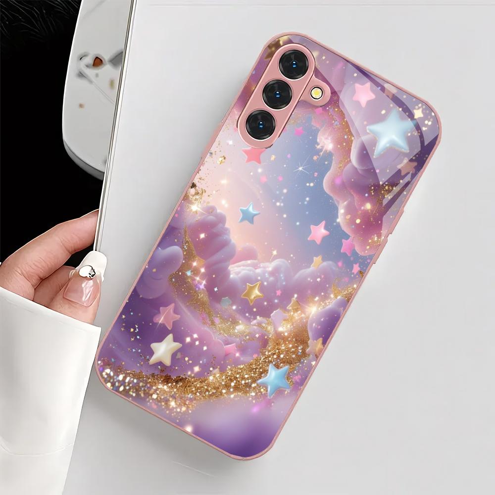 Colorful star design glass phone case suitable for Samsung Galaxy S26 S25 S24 S23 S22 S20 FE/Ultra/Plus shockproof back cover GalaxyS25
Colorful star design glass phone case suitable for Samsung Galaxy S26 S25 S24 S23 S22 S20 FE/Ultra/Plus shockproof back cover GalaxyS25