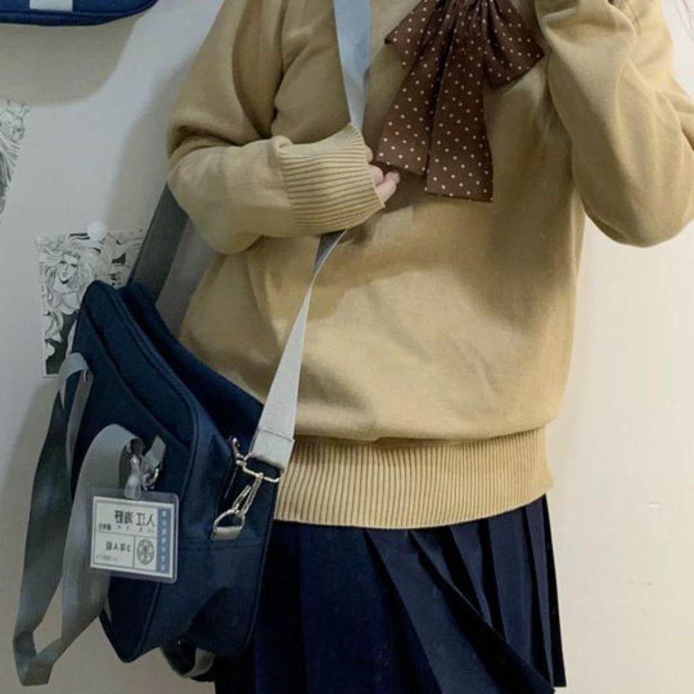 Сумка-трансформер JK Uniform Bag, однотонная, японская, студенческая, сумка в стиле преппи, сумка через плечо для улицы
Сумка-трансформер JK Uniform Bag, однотонная, японская, студенческая, сумка в стиле преппи, сумка через плечо для улицы