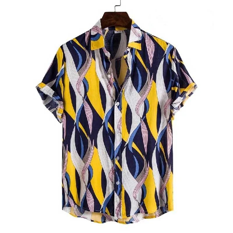 Summer Stripe Casual Holiday Beach Shirt 3D Plants Pattern T-shirt Retro Short Sleeve Street Vacation Outdoor Men s and Women s Shirt S
Summer Stripe Casual Holiday Beach Shirt 3D Plants Pattern T-shirt Retro Short Sleeve Street Vacation Outdoor Men s and Women s Shirt S