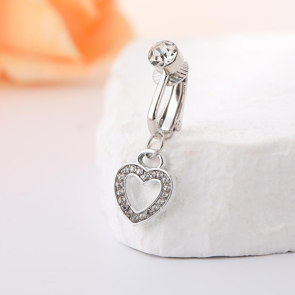 Heart Shape Diamond Belly Button Clip No Piercing Required, Sexy Navel Ring for Women
Heart Shape Diamond Belly Button Clip No Piercing Required, Sexy Navel Ring for Women