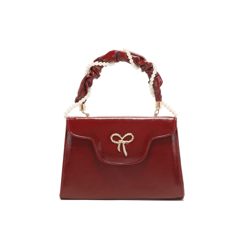 Houndstooth Velvet Niche Style Bridal Wedding Handbag A section leather red
Houndstooth Velvet Niche Style Bridal Wedding Handbag A section leather red