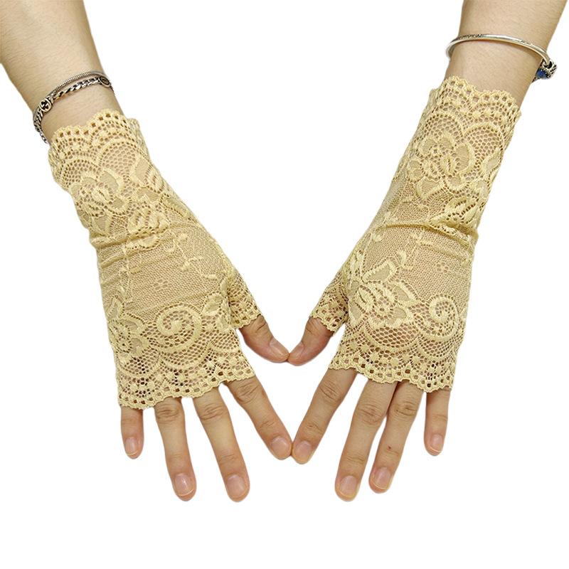 1 Pair Sunscreen Short Gloves Fingerless Driving Gloves Half Finger Mittens Fashion Women Spring and Summer Dance Lace Gloves
1 Pair Sunscreen Short Gloves Fingerless Driving Gloves Half Finger Mittens Fashion Women Spring and Summer Dance Lace Gloves