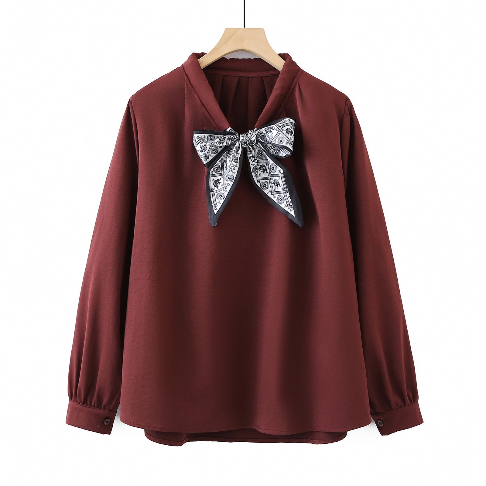 2026 Spring Women s Plus Size Bow Tie Long Sleeve T-shirt - Versatile Slimming Pullover Base Layer XL колір темно кави
2026 Spring Women s Plus Size Bow Tie Long Sleeve T-shirt - Versatile Slimming Pullover Base Layer XL колір темно кави
