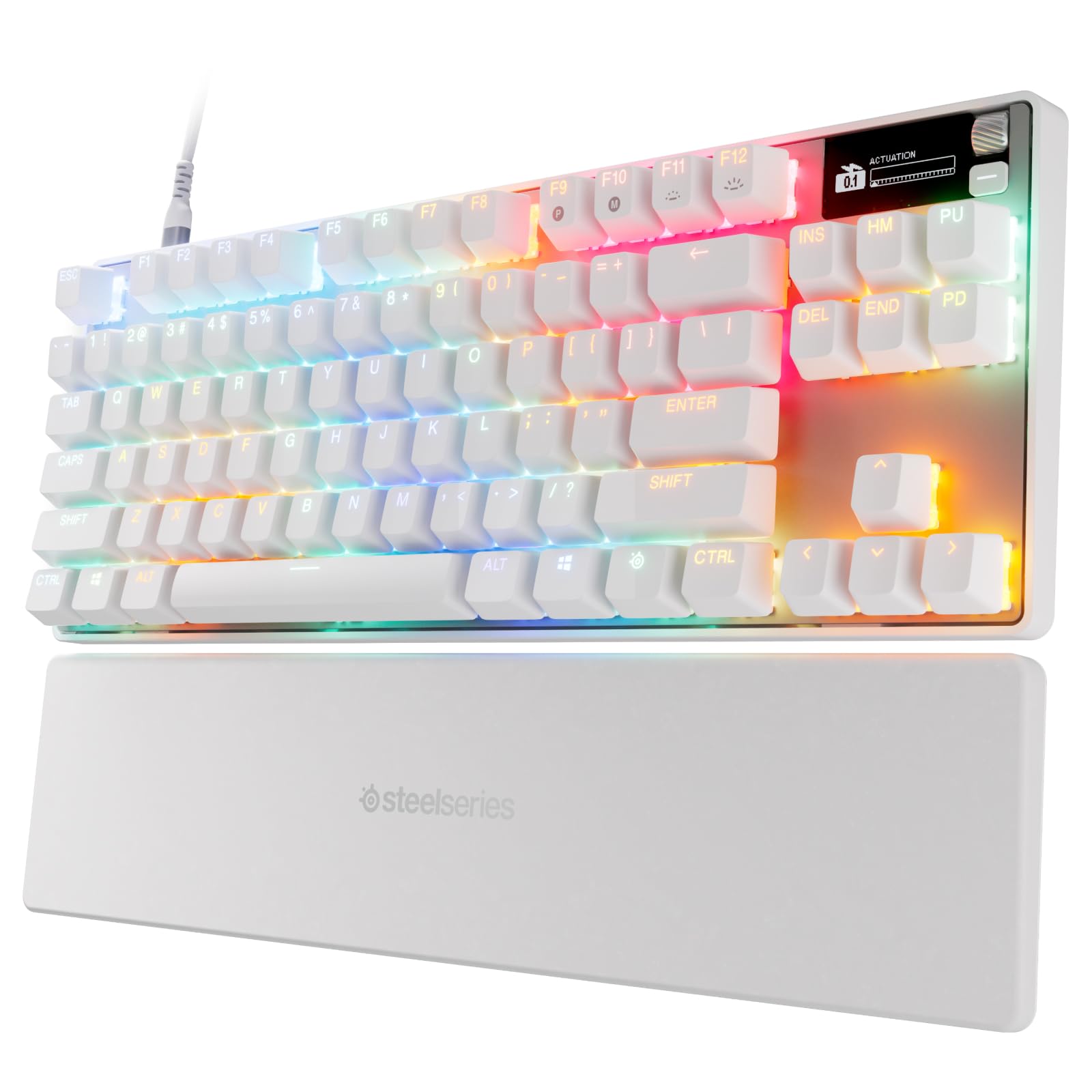 SteelSeries Rapid Tap Rapid Trigger Ігрова клавіатура без ключа Tenkey Дротова англійська розкладка Звукоізоляційний дизайн Магнітний датчик Холла Перемикач OmniPoint білий
SteelSeries Rapid Tap Rapid Trigger Ігрова клавіатура без ключа Tenkey Дротова англійська розкладка Звукоізоляційний дизайн Магнітний датчик Холла Перемикач OmniPoint білий