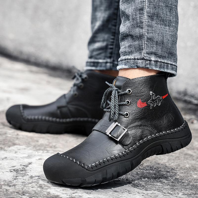 New Men Casual Ankle Boots Boots Comfortable Men Walking Shoes Soft Leather Flat Man Boots Size 38-48 Handmade Genuine L 38 чёрный
New Men Casual Ankle Boots Boots Comfortable Men Walking Shoes Soft Leather Flat Man Boots Size 38-48 Handmade Genuine L 38 чёрный