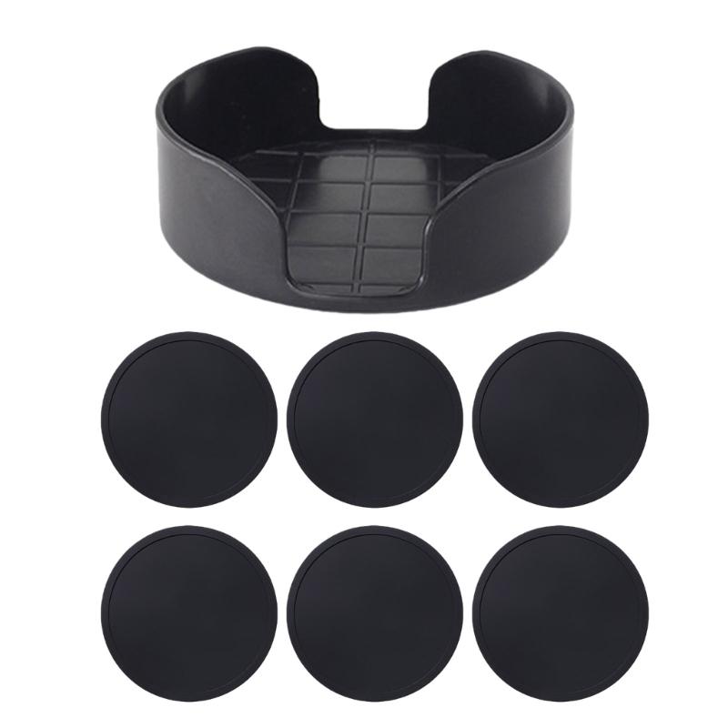 6Pcs Round Silicone Drink Coasters Heat Resistant Protects Tables From Heat Damage Cup Mugs Mats For Home Kitchens чёрный
6Pcs Round Silicone Drink Coasters Heat Resistant Protects Tables From Heat Damage Cup Mugs Mats For Home Kitchens чёрный