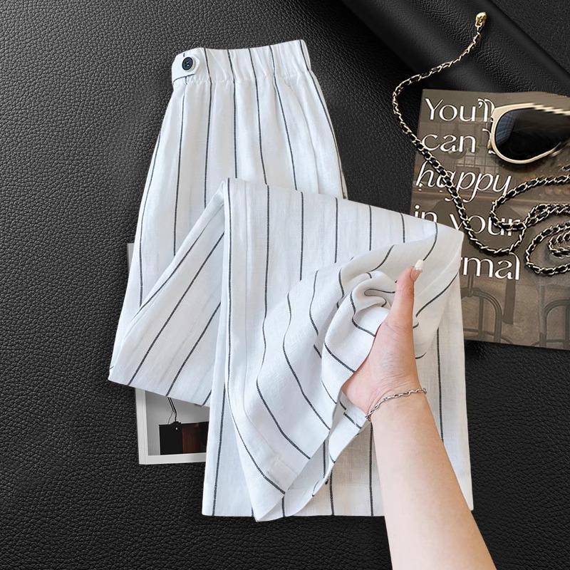 Women s High-Waisted Black Striped Wide-Leg Pants - Lightweight, Floor-Length, Summer 2025 Fashion. XL (115-125 lbs) белый
Women s High-Waisted Black Striped Wide-Leg Pants - Lightweight, Floor-Length, Summer 2025 Fashion. XL (115-125 lbs) белый
